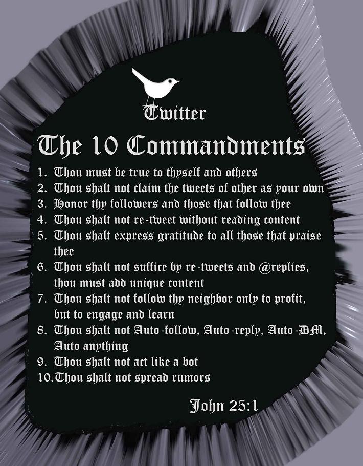 Twitter 10 Commandments
