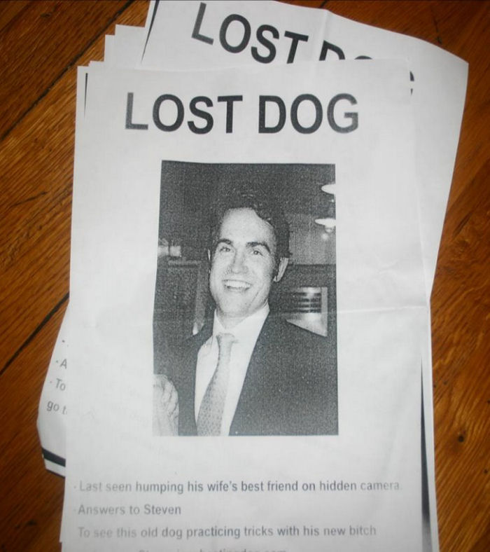lost dog photo of man