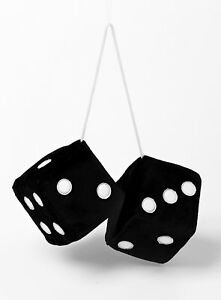 Black Fuzzy Dice