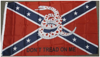 Rebel Bite Me Don't Tread On Me Flag