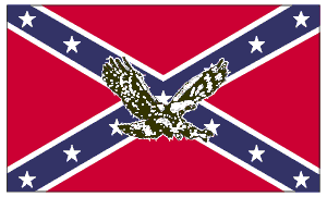 Confederate Flag With Eagle