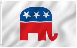 3'X5' Republican Party Conservative Polyester Flag 